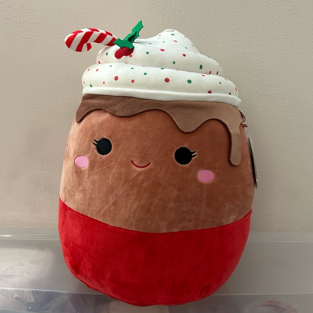 Squishmallow Sivi The Hot Chocolate Christmas Edition BNWT 16”